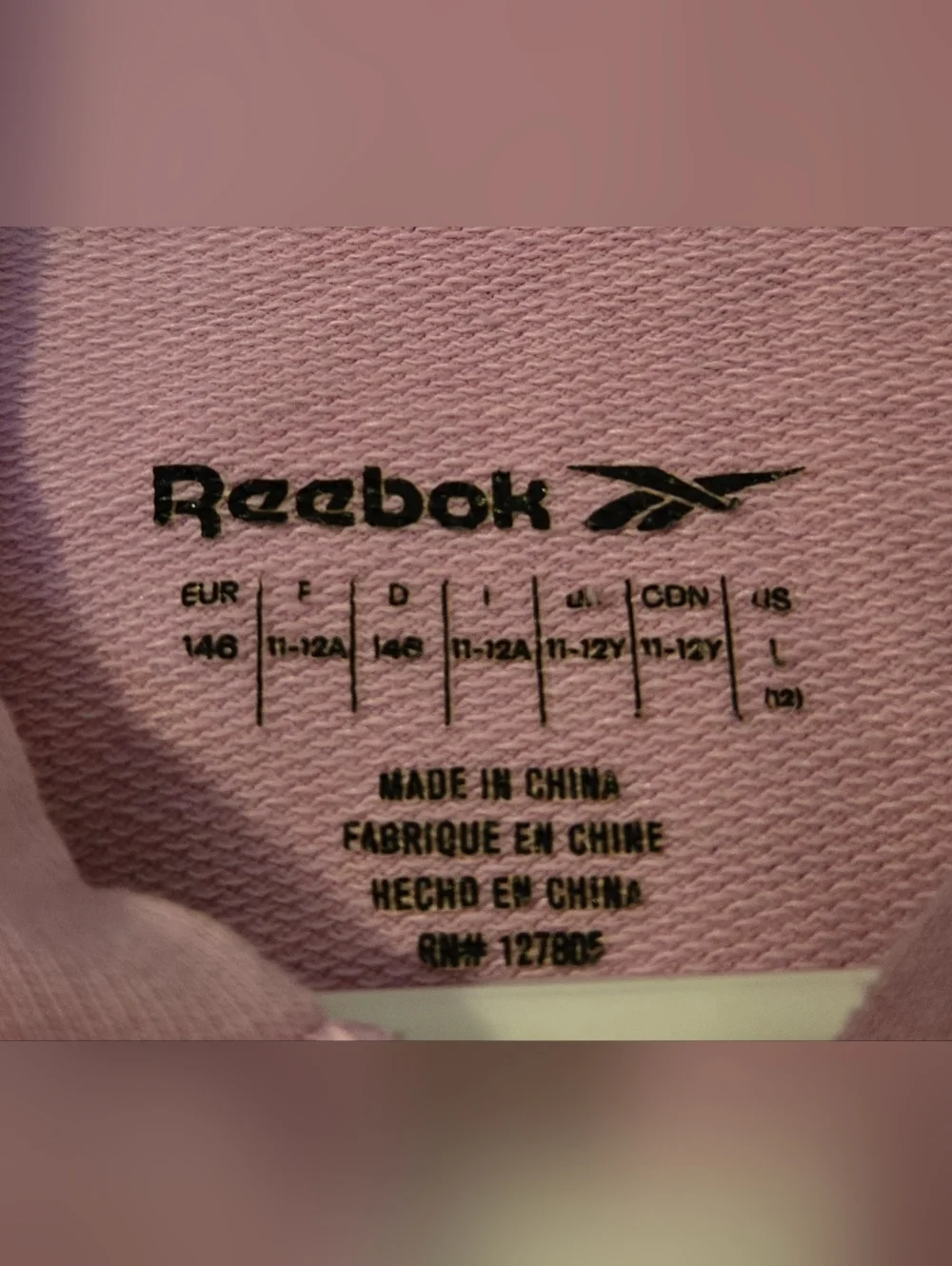 🏖 Reebok Soft Purple Crop Style Jacket 12 L